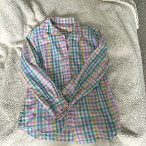 J. Crew Gingham Blouse